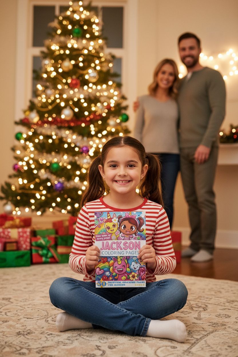 Jackson Christmas coloring pages gift