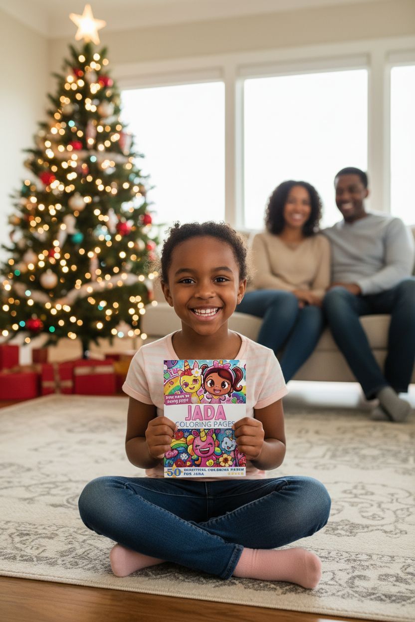 Jada Christmas coloring pages gift