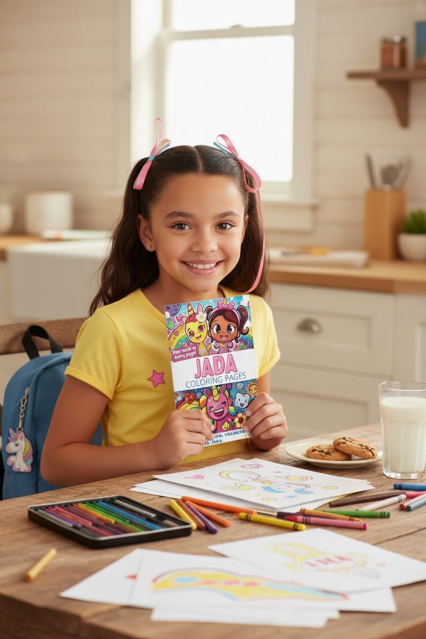 Jada personal coloring pages
