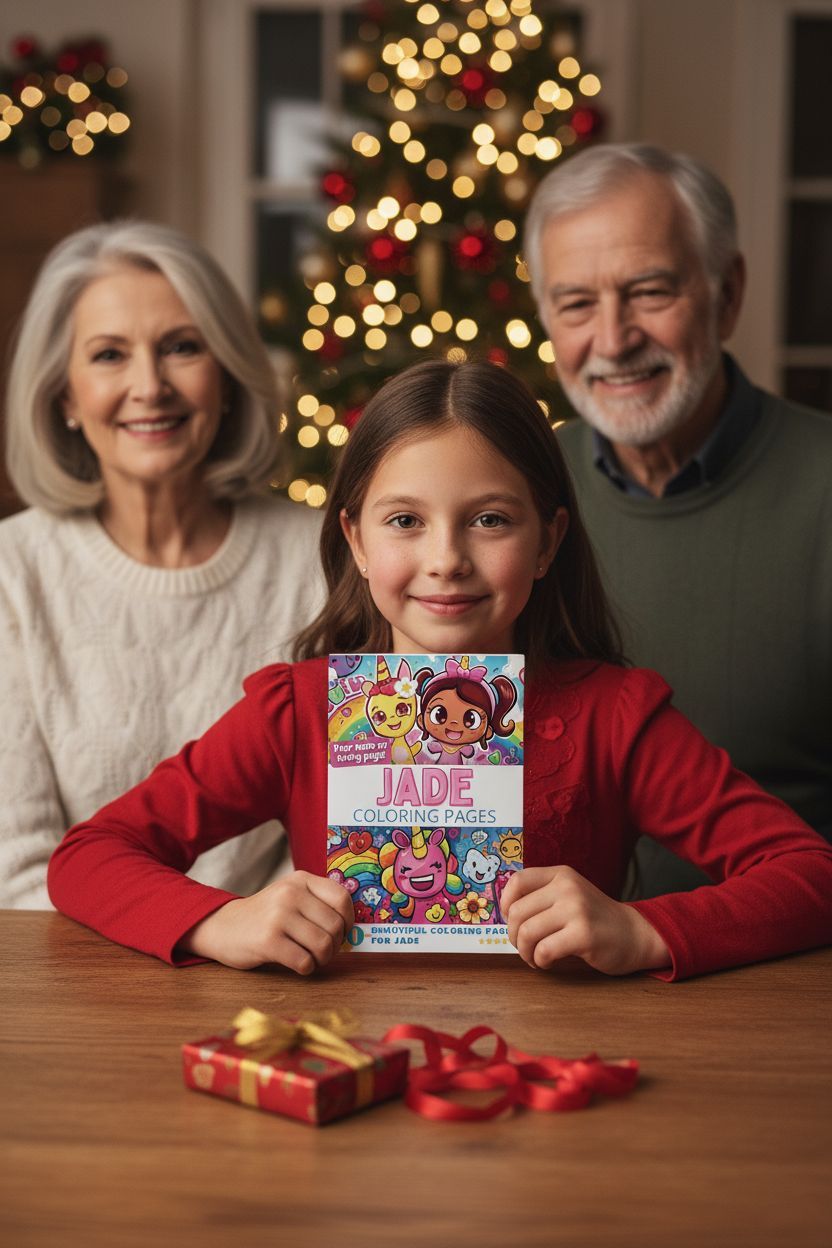 Jade Christmas coloring pages gift