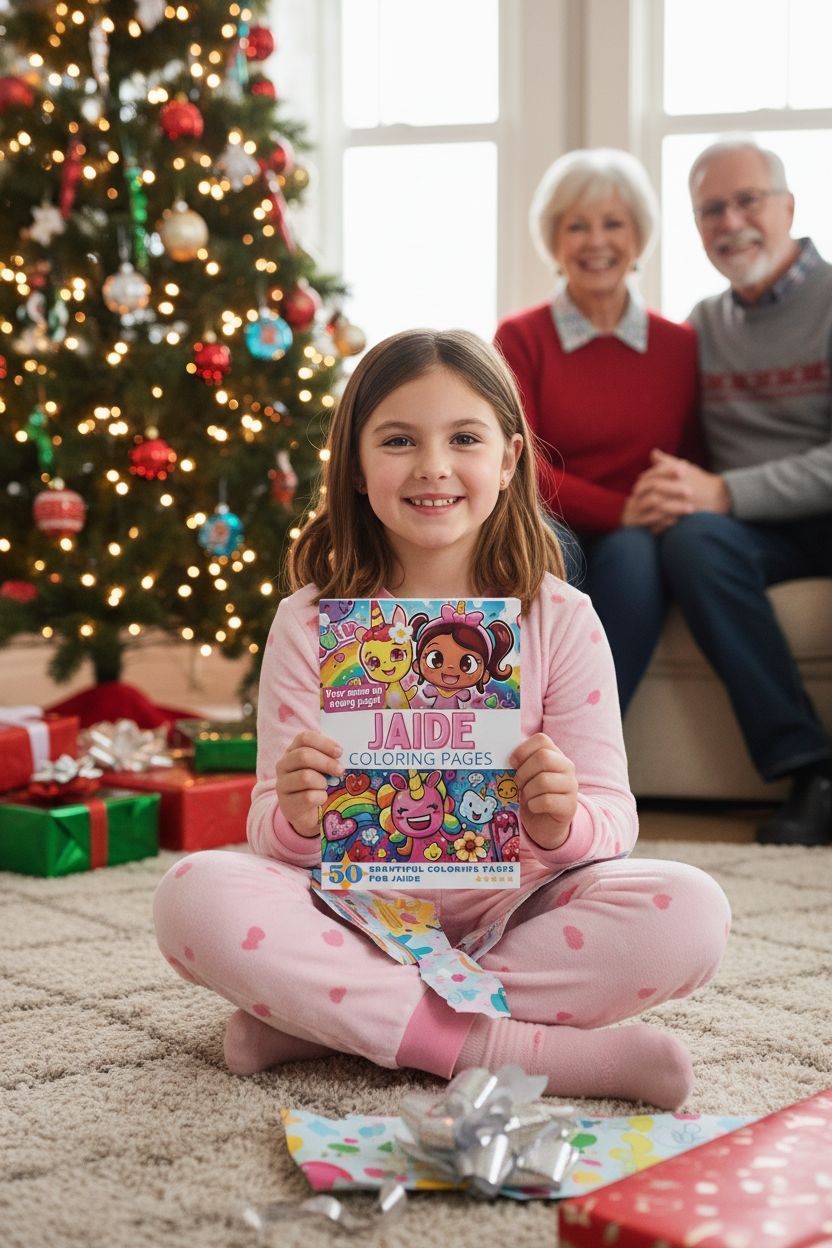 Jaide Christmas coloring pages gift