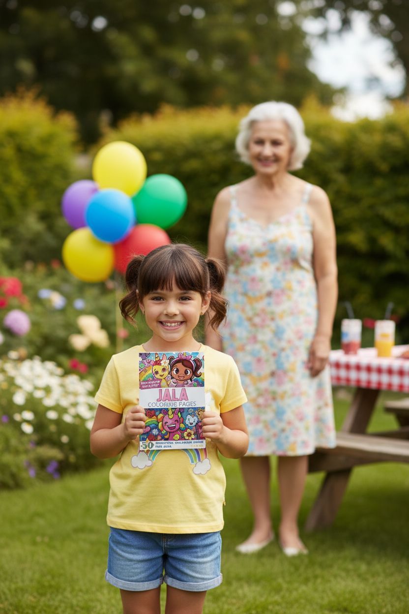 Jala coloring book in use