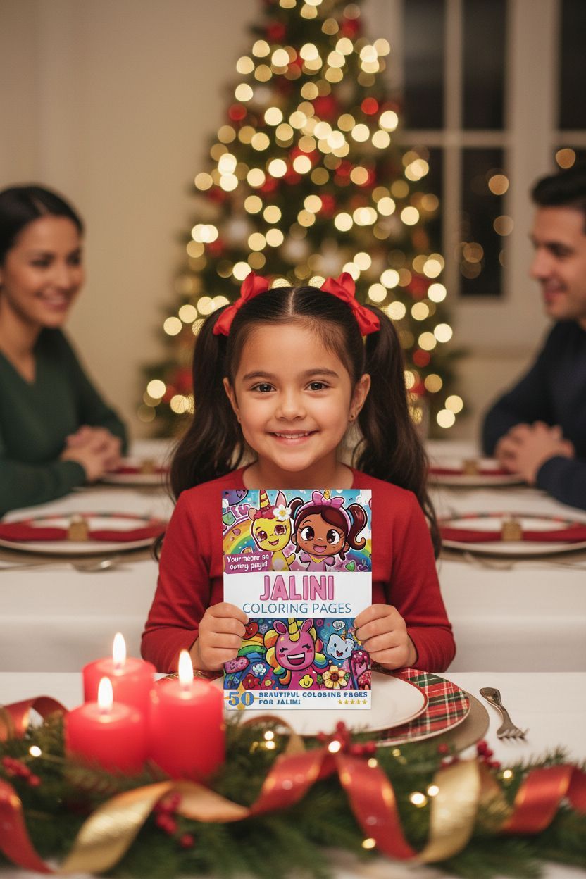 Jalini Christmas coloring pages gift