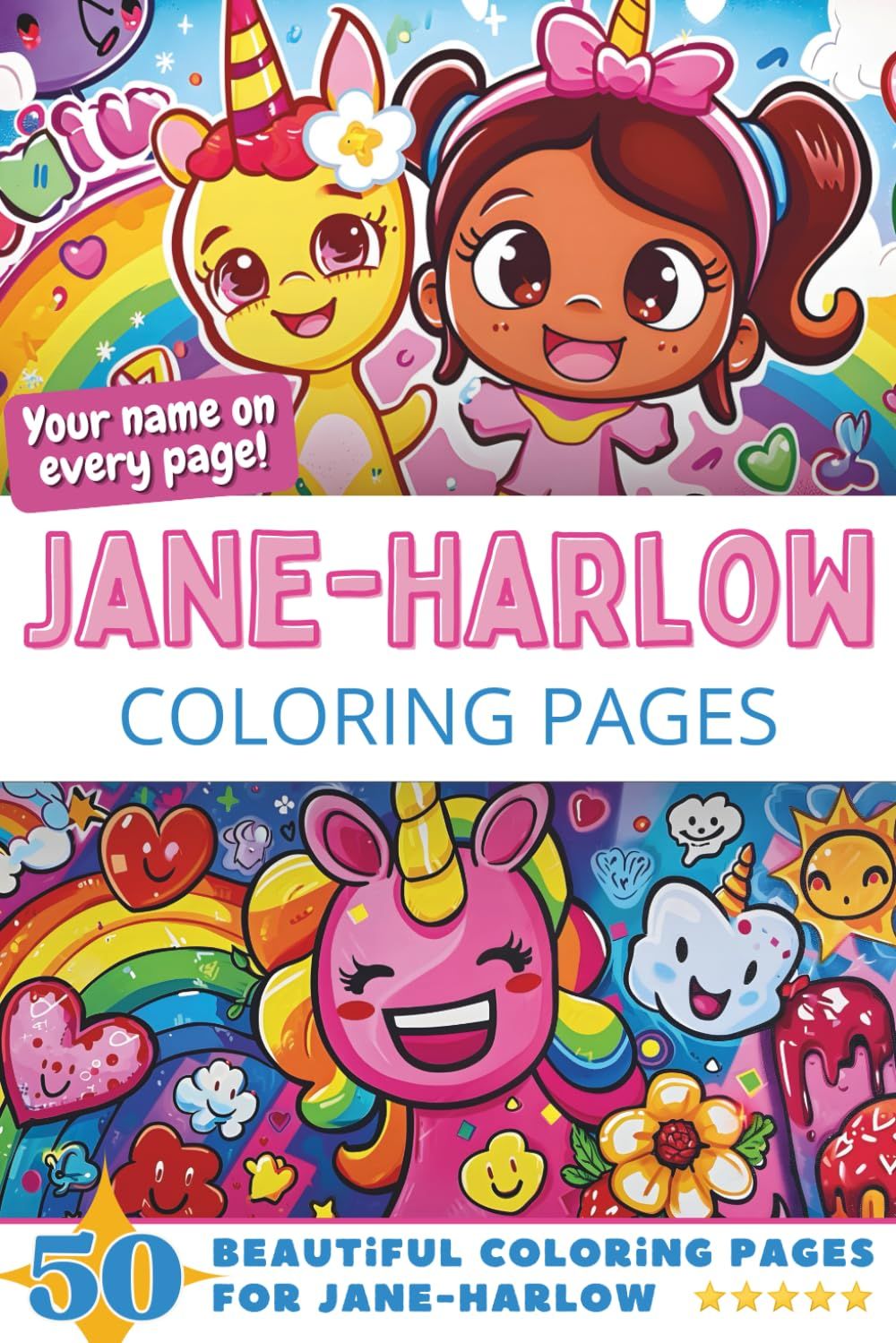 Jane-Harlow Coloring Pages Cover