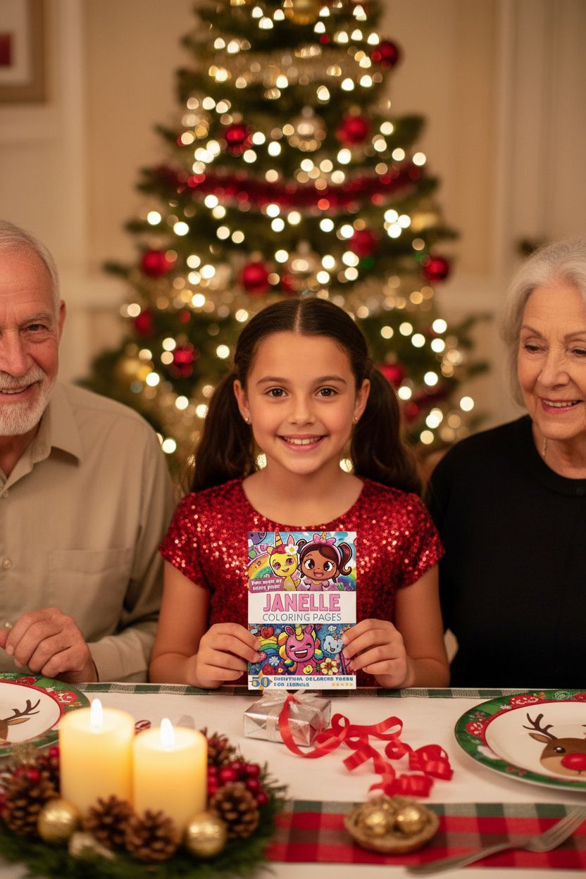 Janelle Christmas coloring pages gift