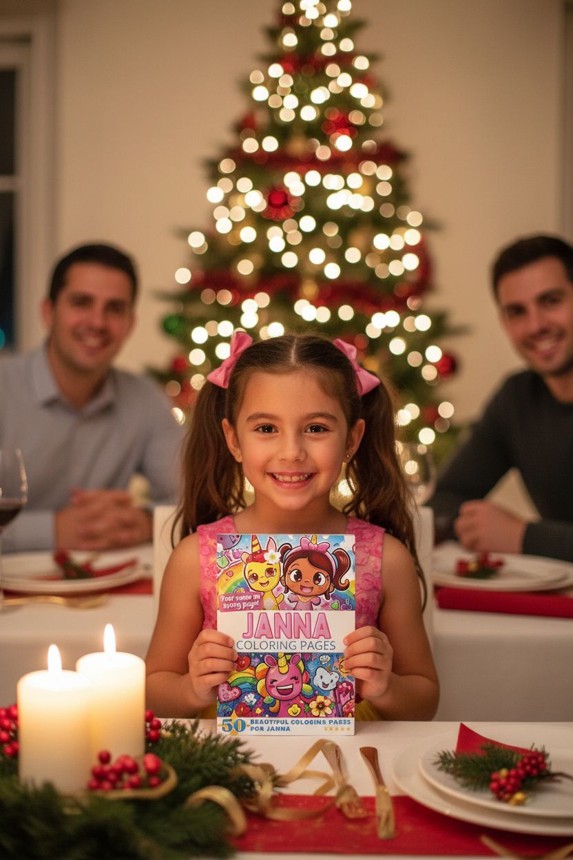 Janna Christmas coloring pages gift