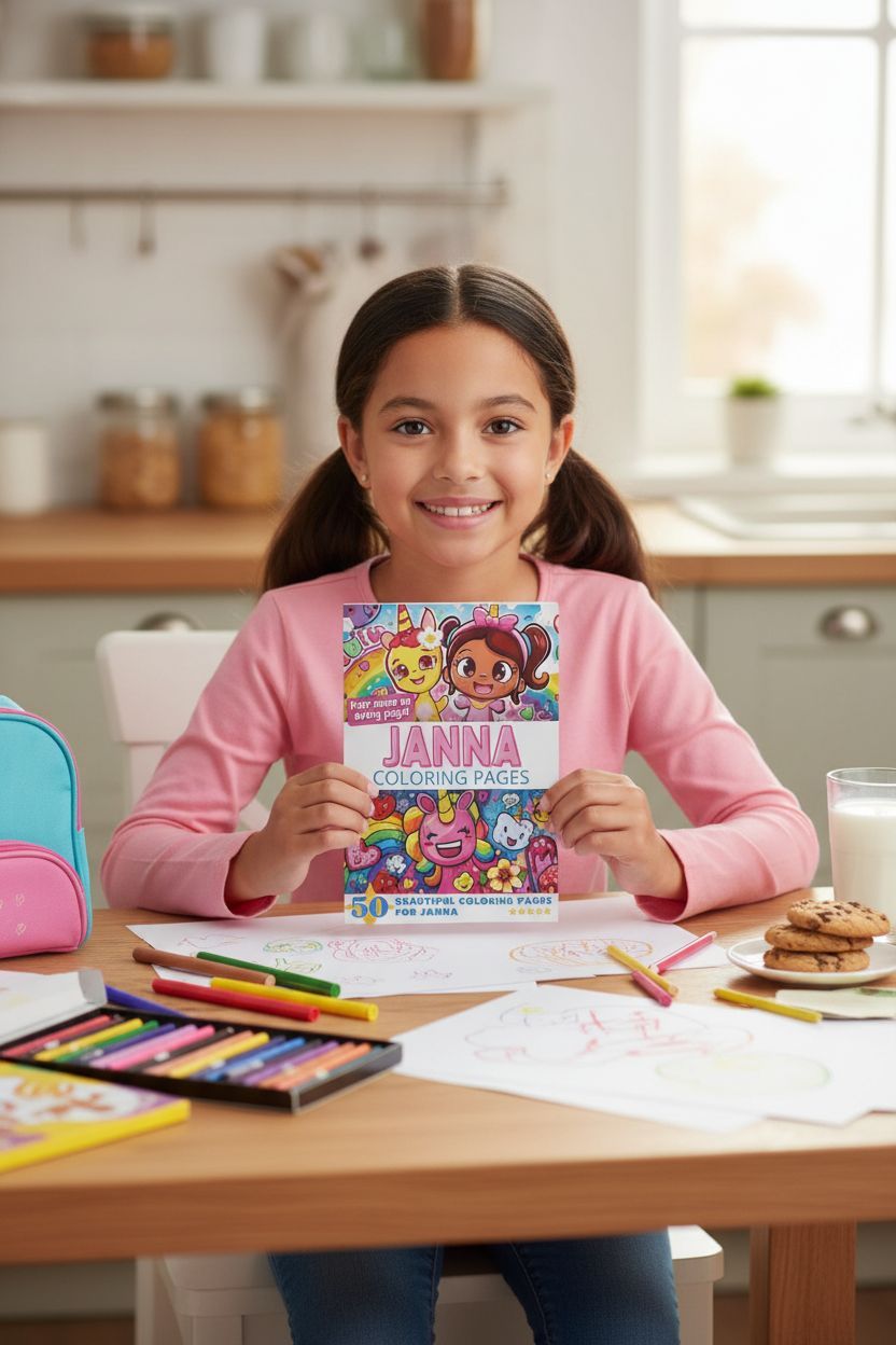 Janna personal coloring pages