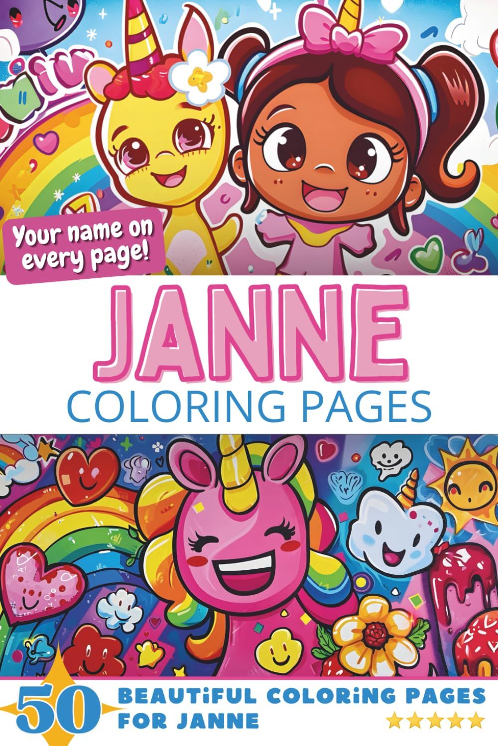 Janne Coloring Book Cover