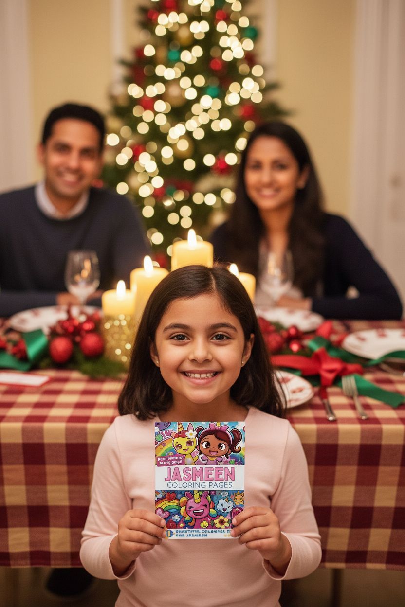 Jasmeen Christmas coloring pages gift