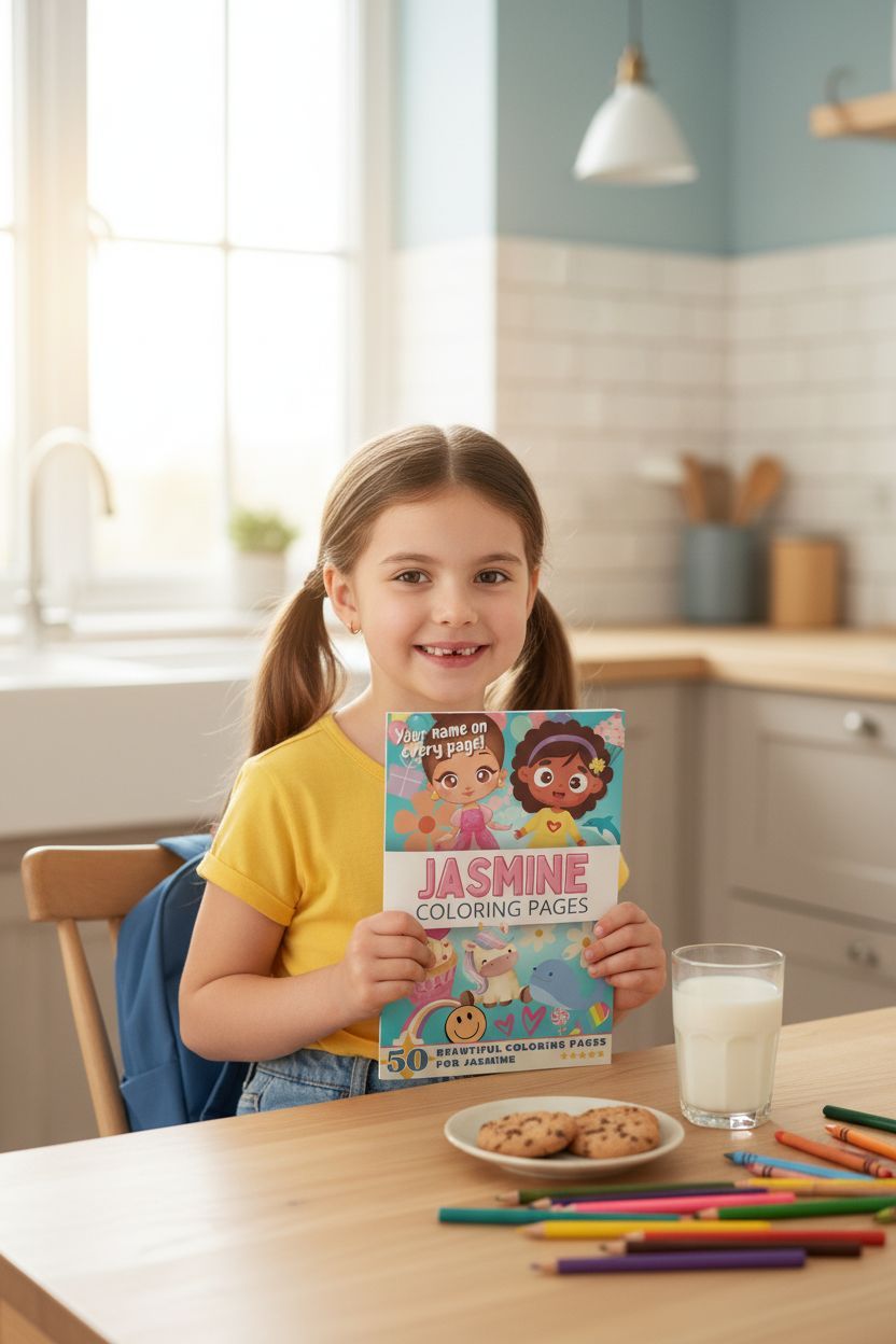 Jasmine personal coloring pages