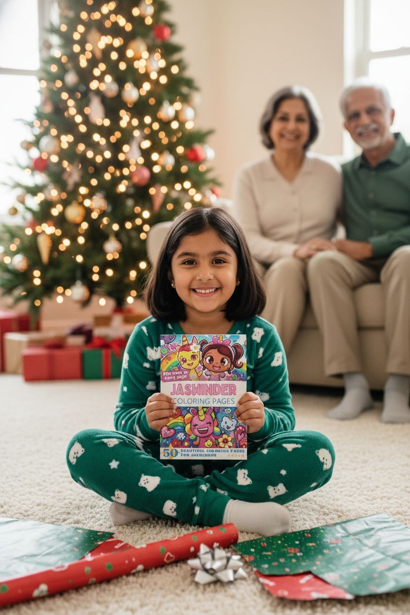 Jaswinder Christmas coloring pages gift