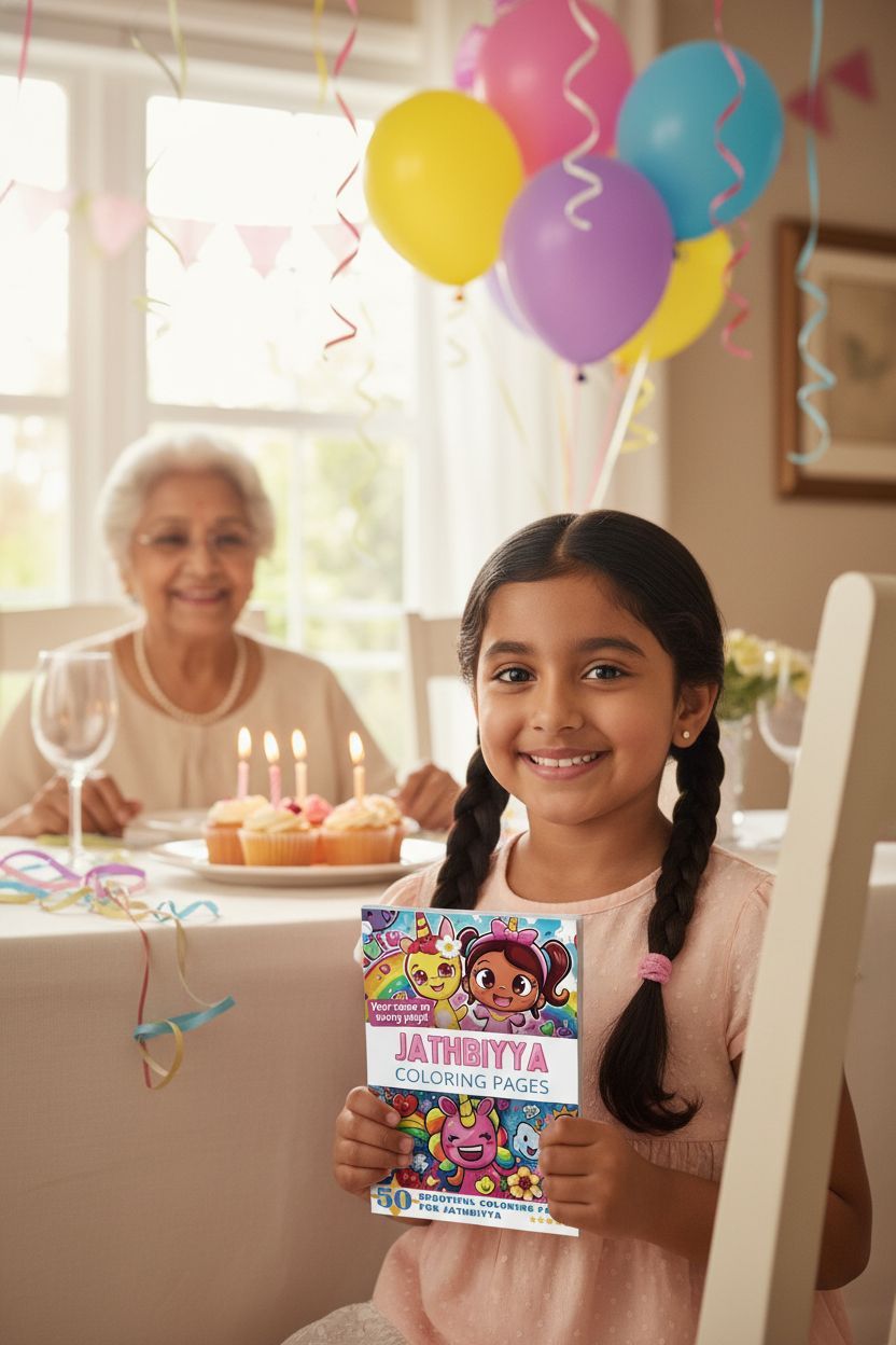 Jathbiyya coloring book in use