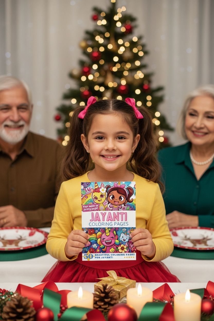 Jayanti Christmas coloring pages gift