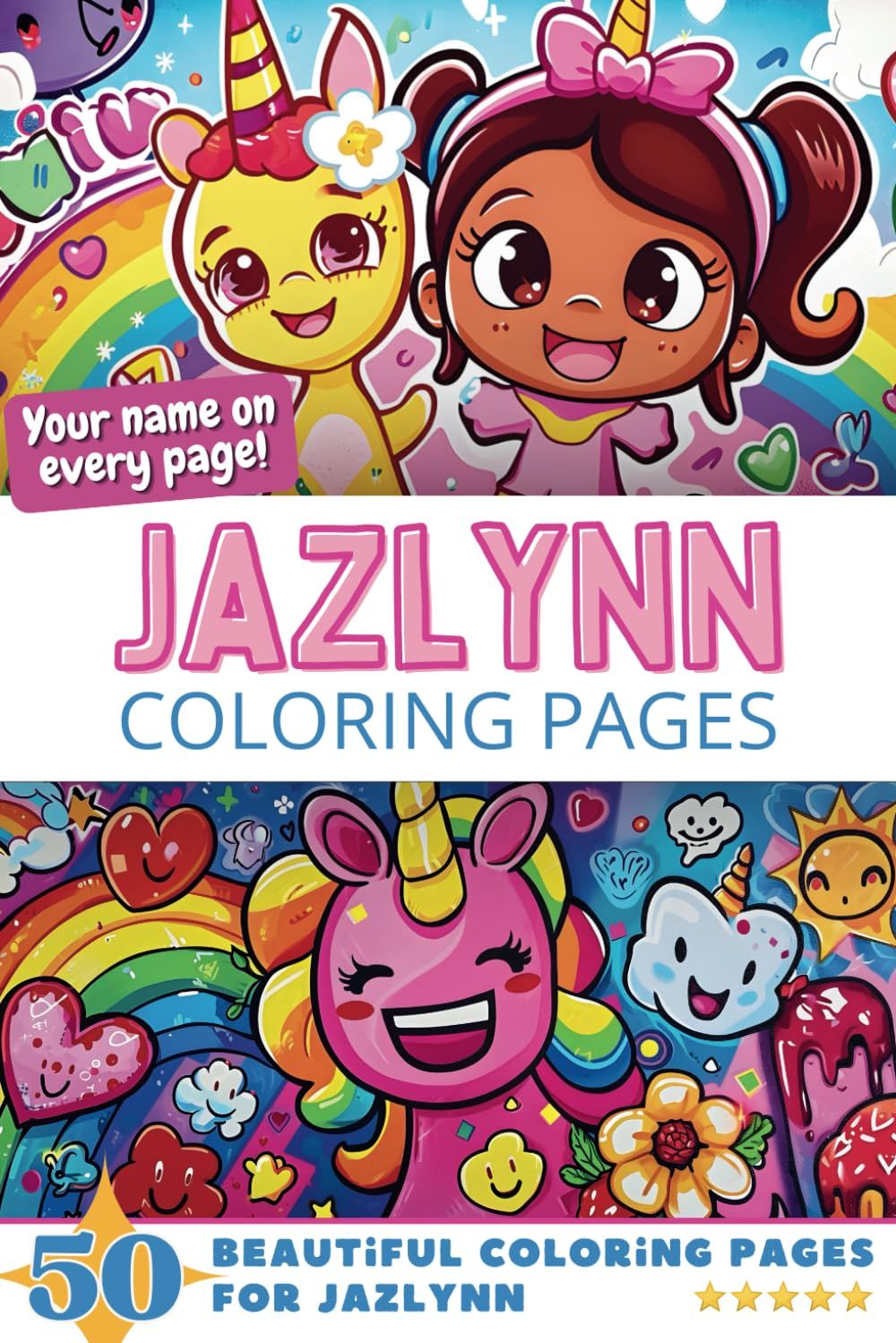 Jazlynn Coloring Book Cover