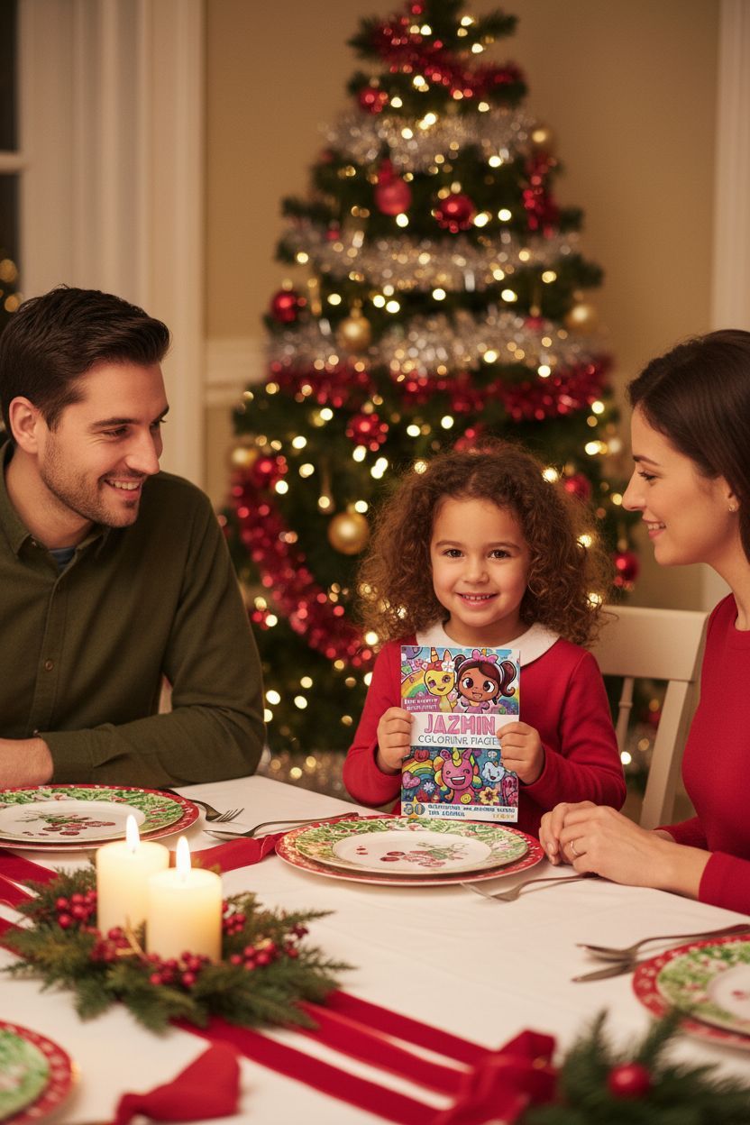 Jazmin Christmas coloring pages gift