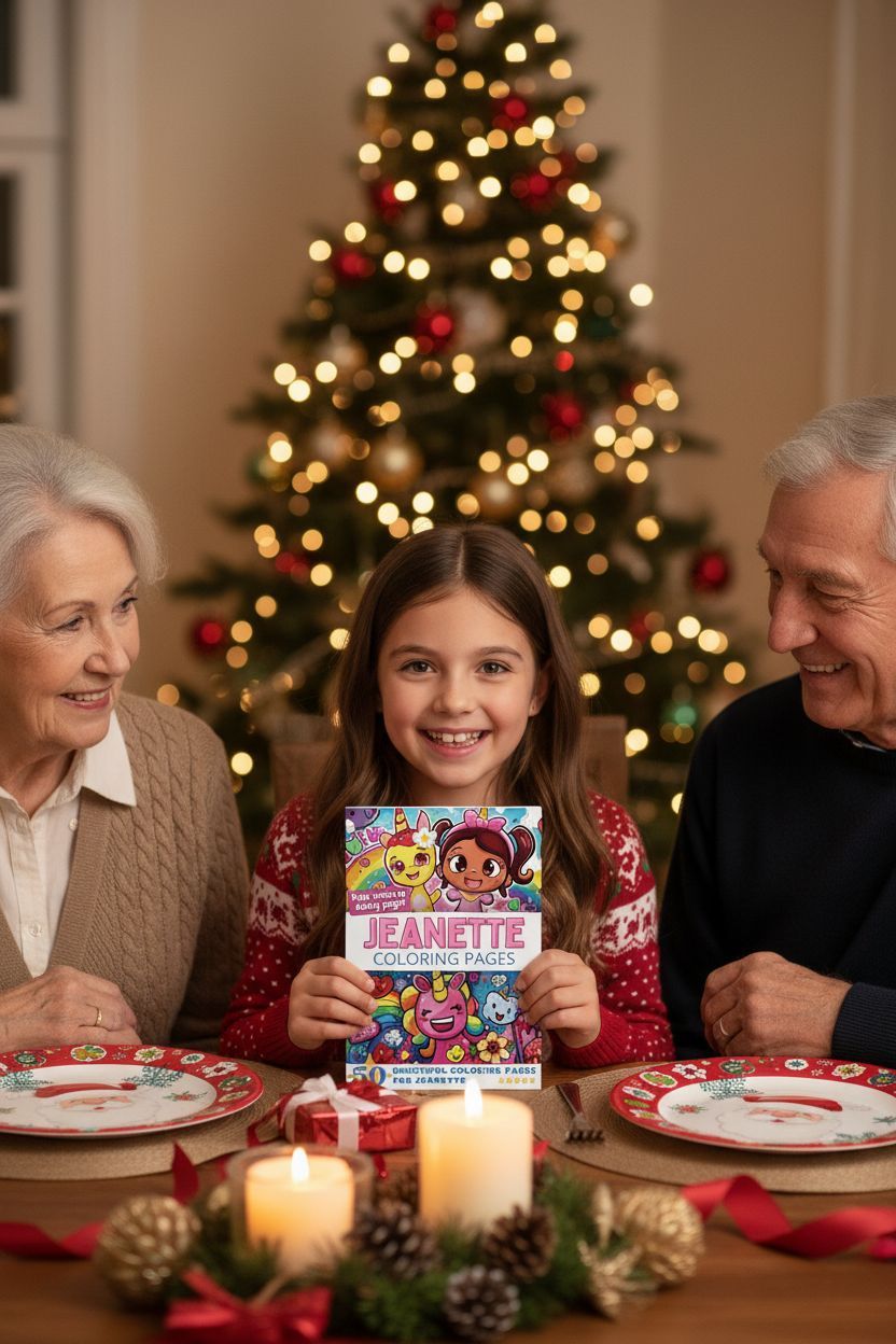 Jeanette Christmas coloring pages gift