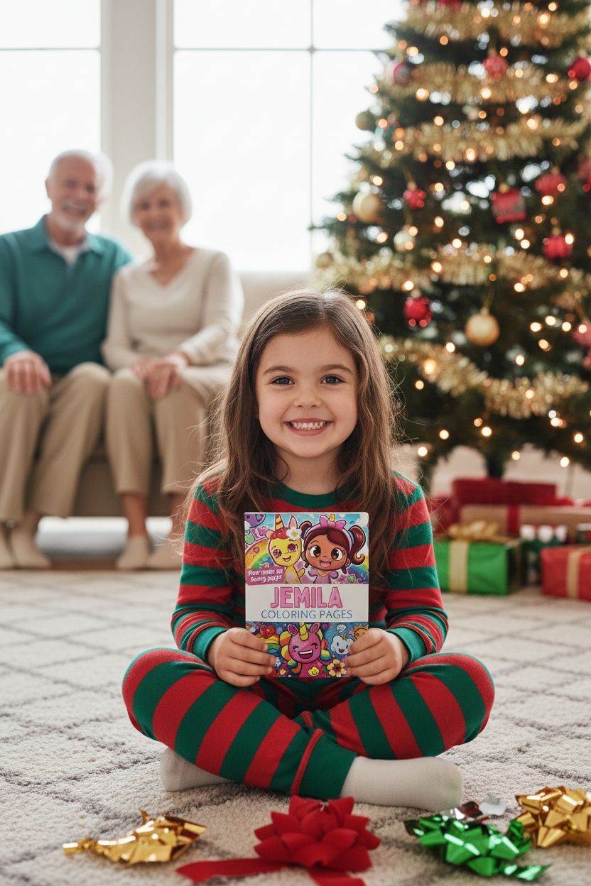 Jemila Christmas coloring pages gift