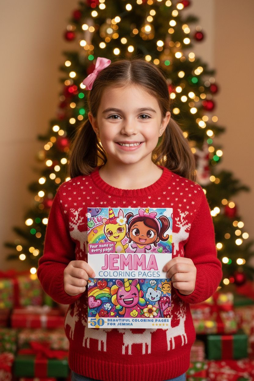 Jemma Christmas coloring pages gift
