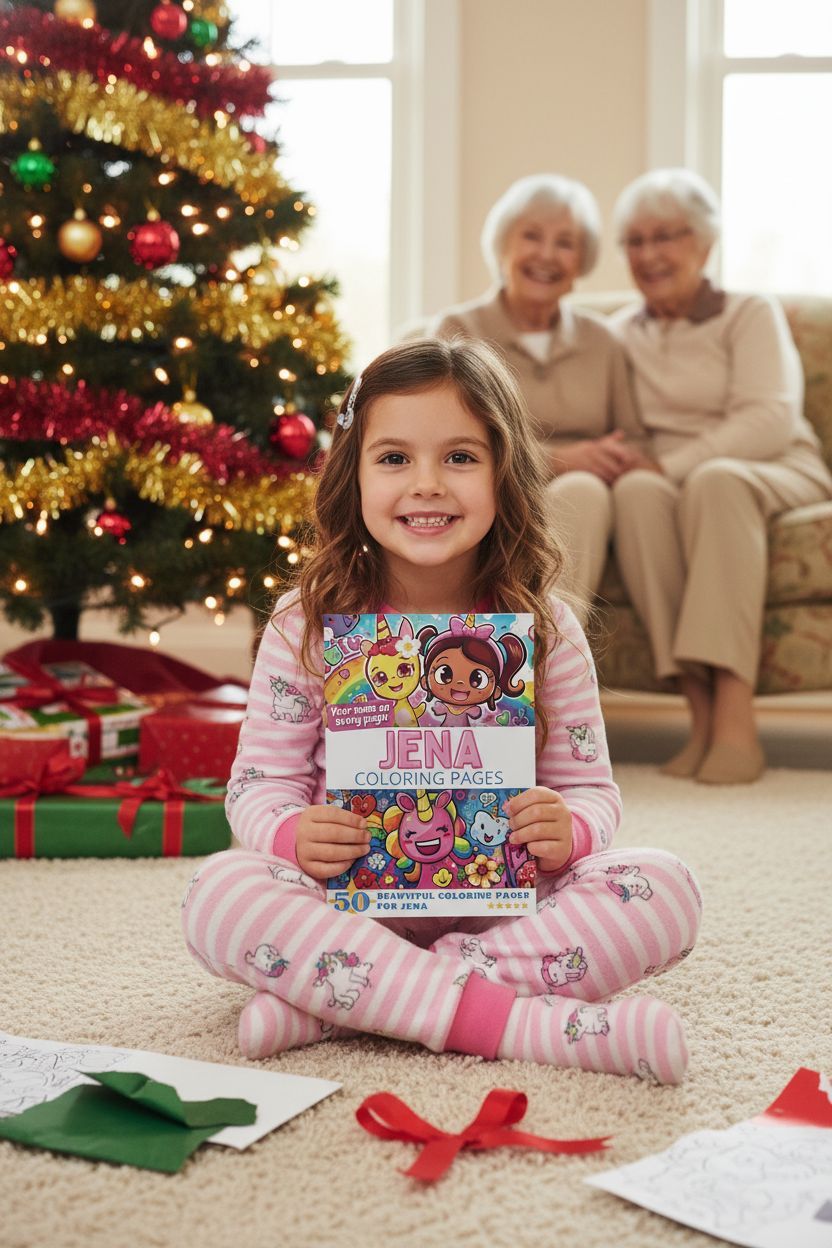Jena Christmas coloring pages gift