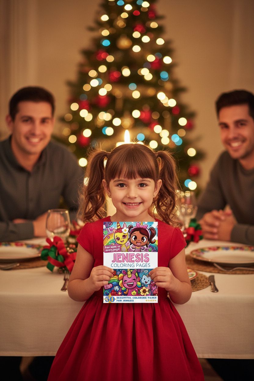 Jenesis Christmas coloring pages gift