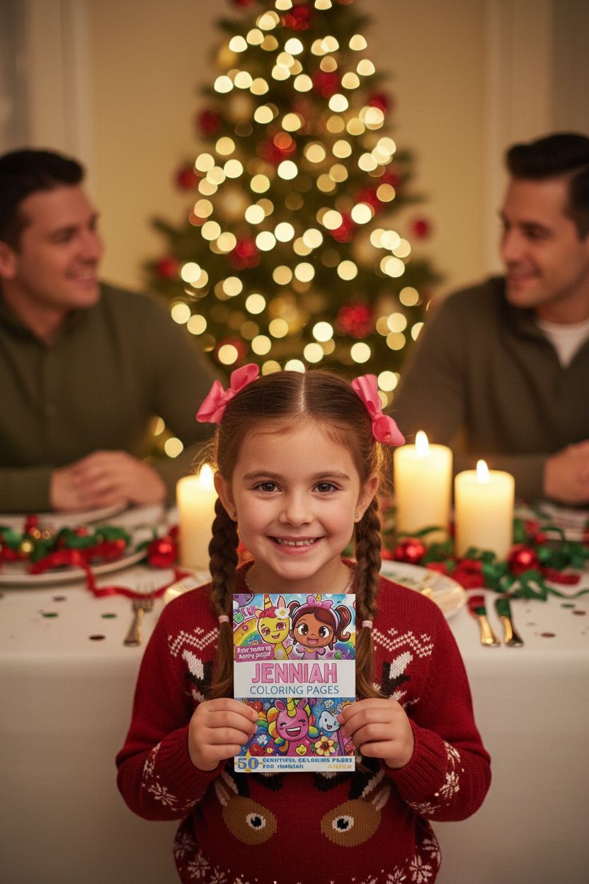 Jenniah Christmas coloring pages gift