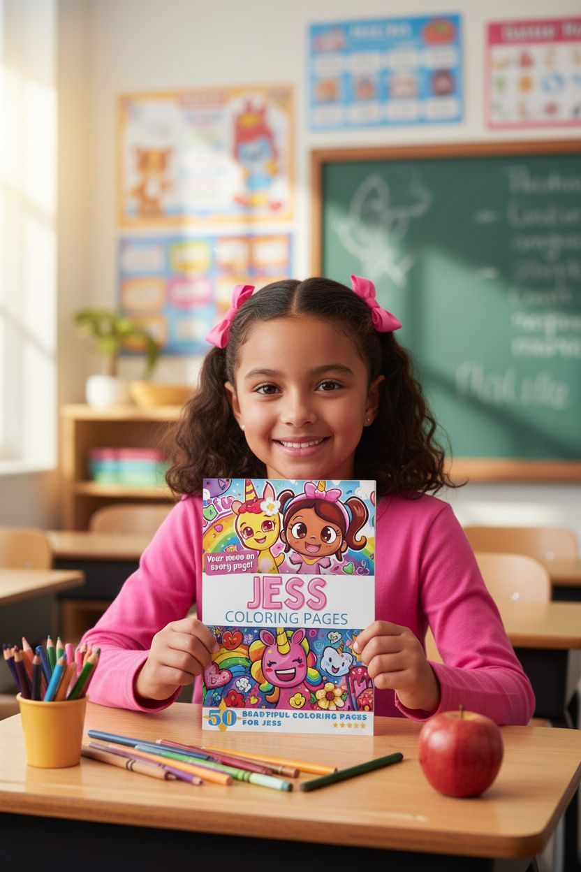 Jess personal coloring pages