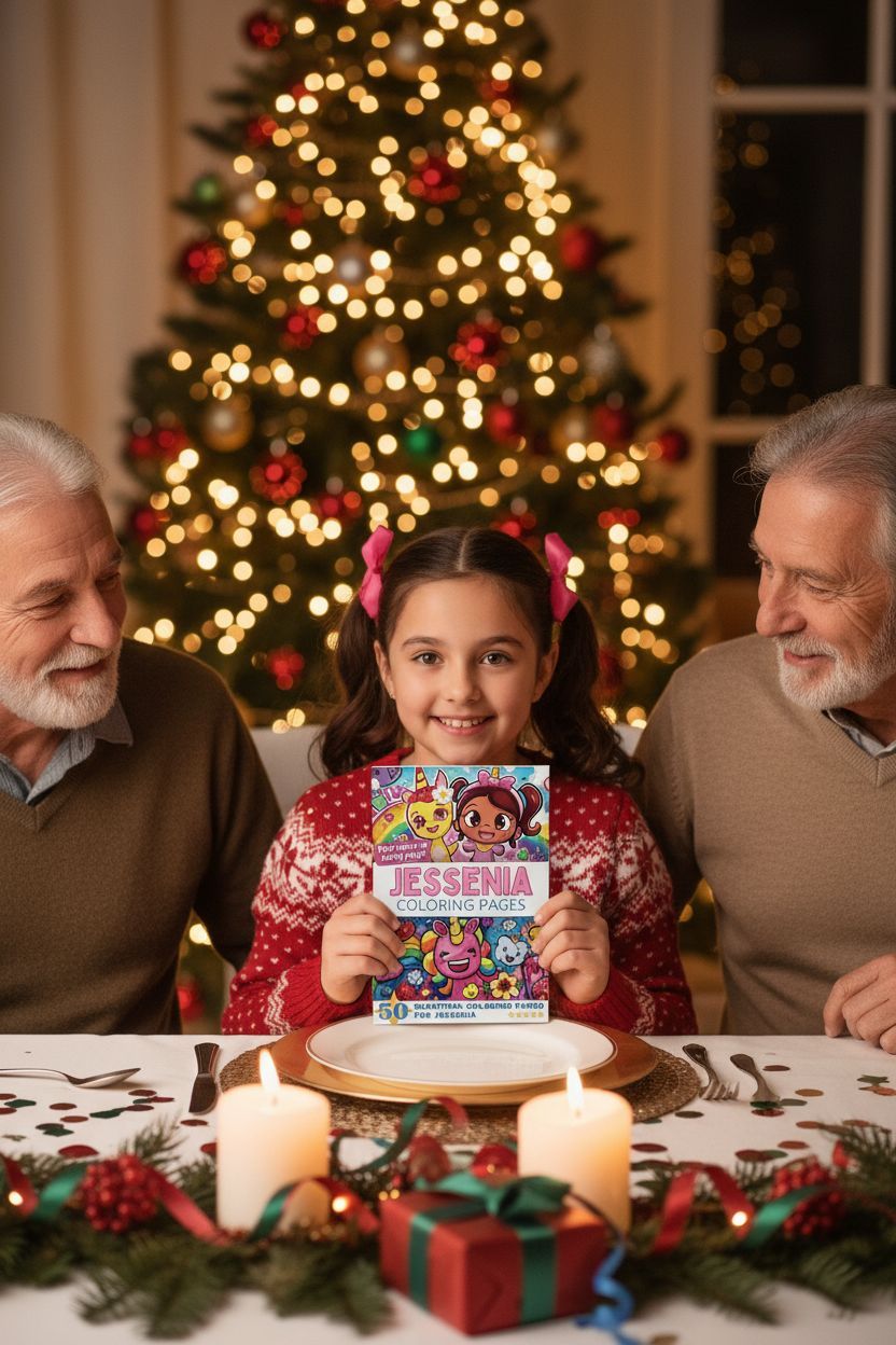 Jessenia Christmas coloring pages gift
