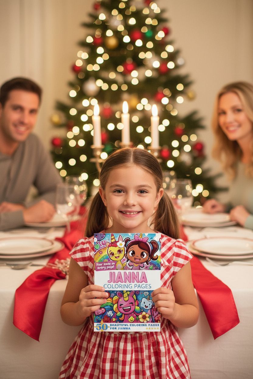 Jianna Christmas coloring pages gift