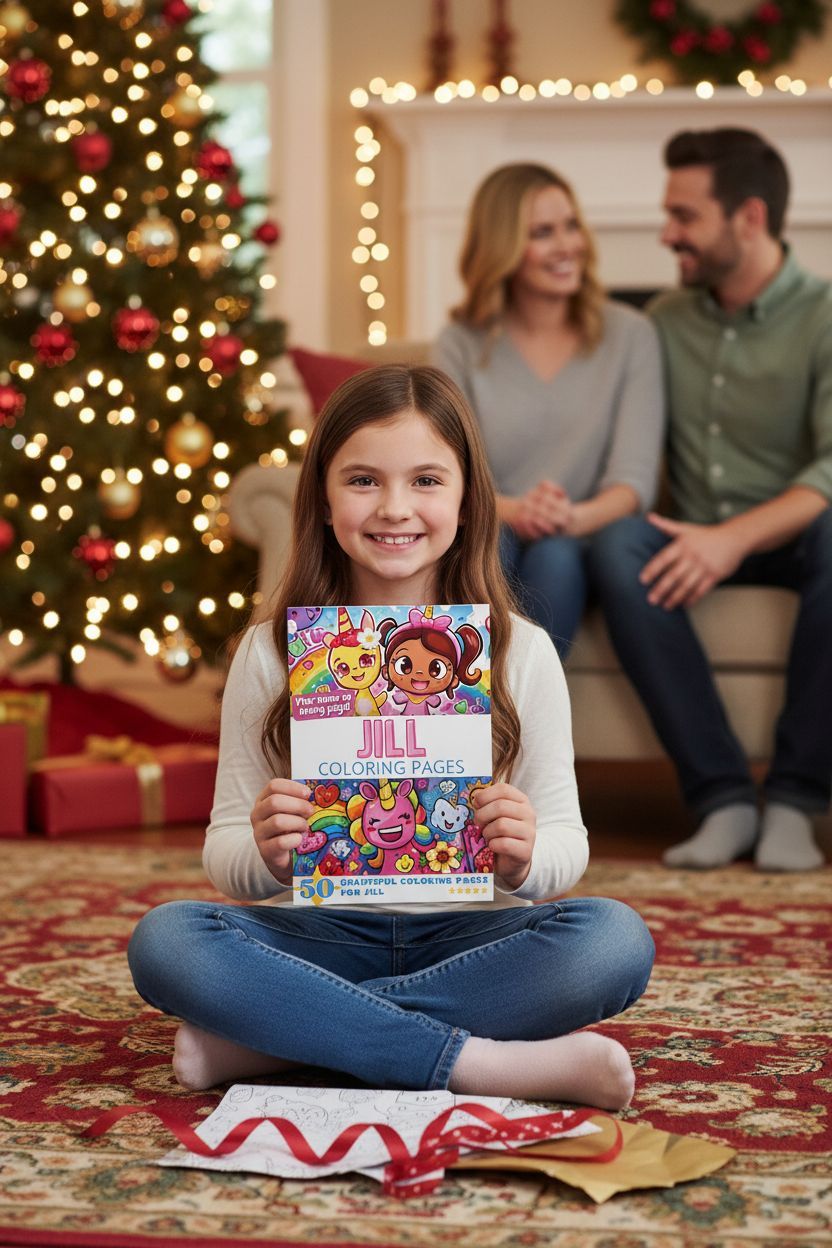 Jill Christmas coloring pages gift
