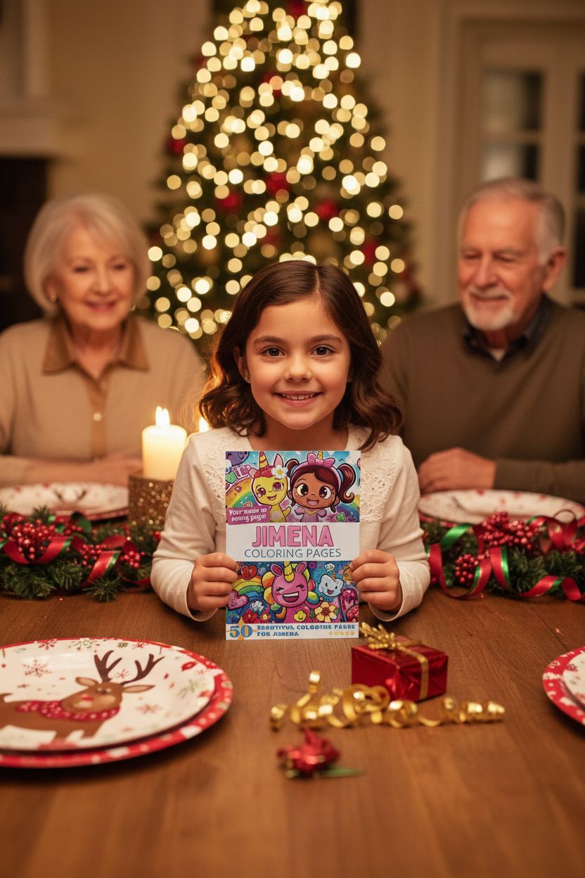 Jimena Christmas coloring pages gift