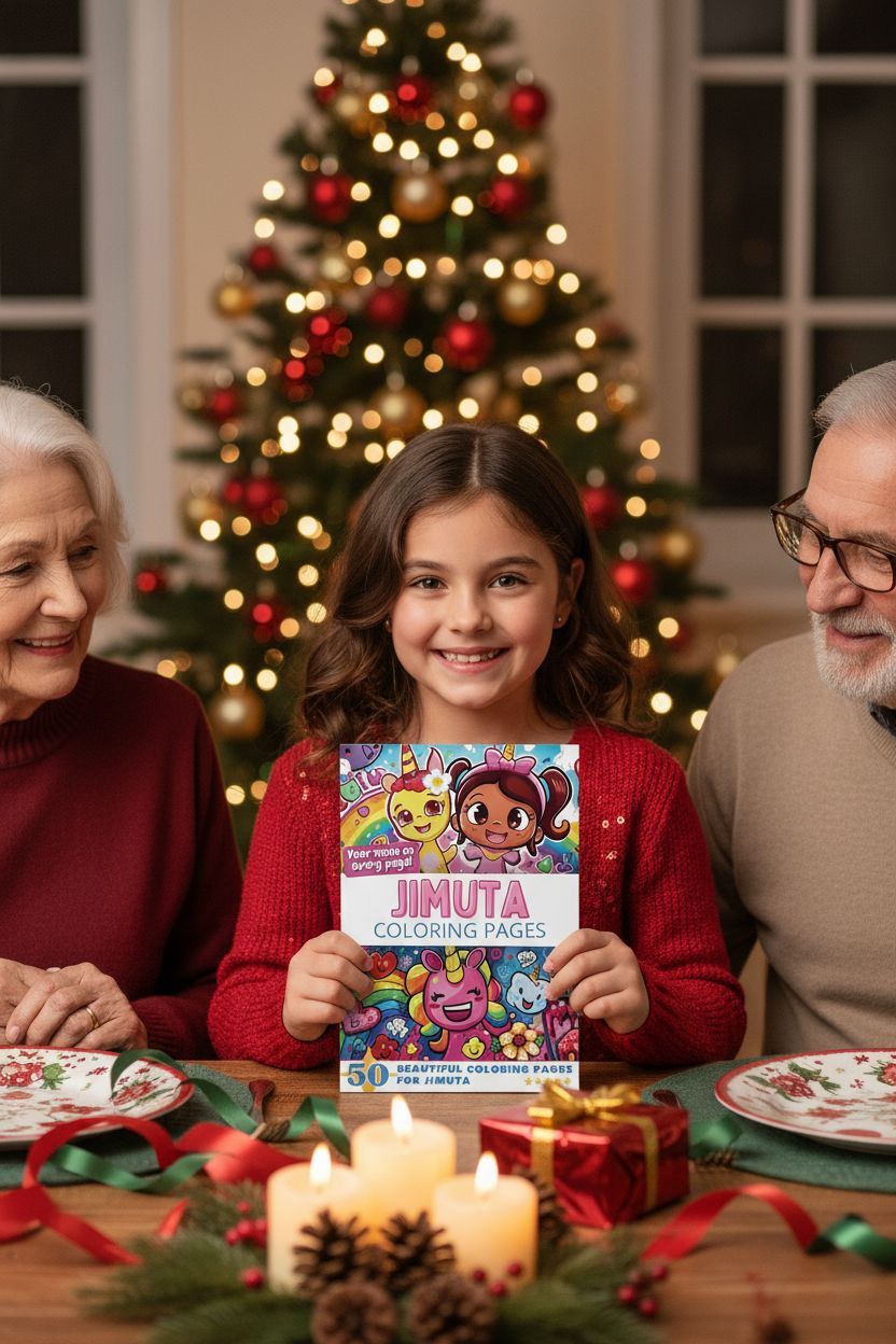 Jimuta Christmas coloring pages gift