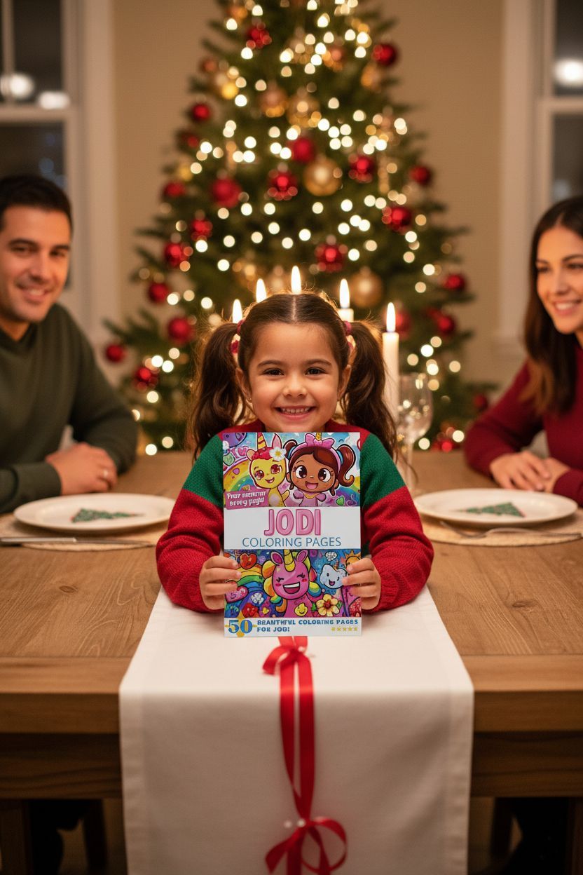 Jodi Christmas coloring pages gift