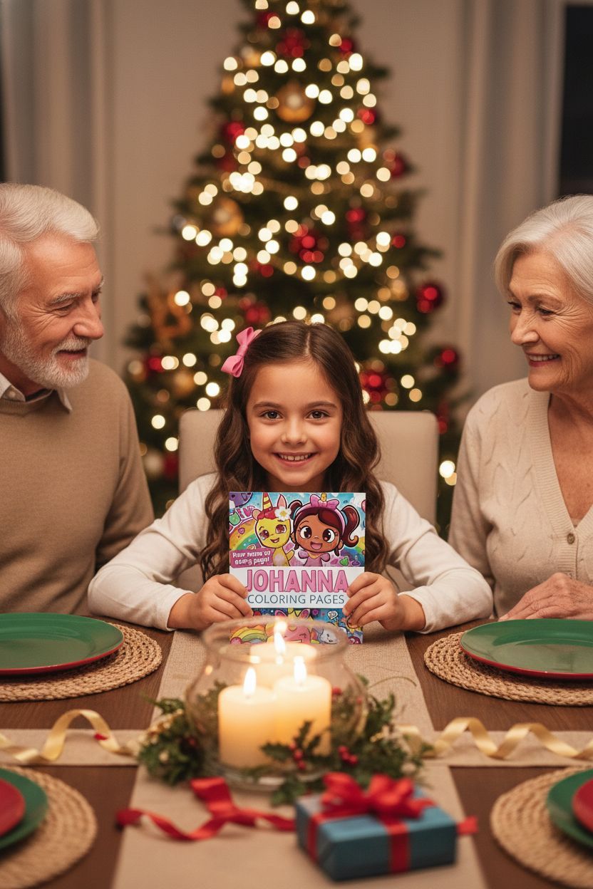 Johanna Christmas coloring pages gift