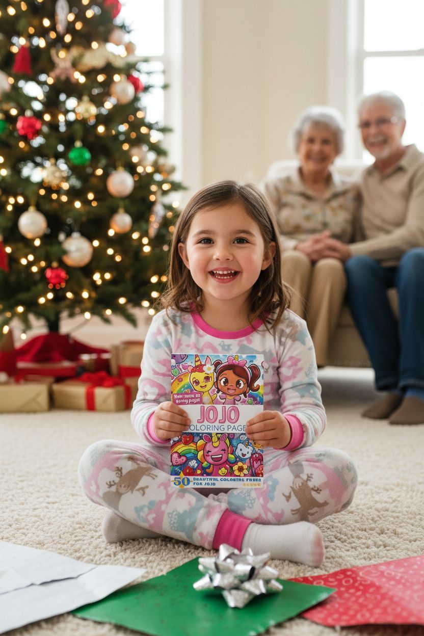 Jojo Christmas coloring pages gift