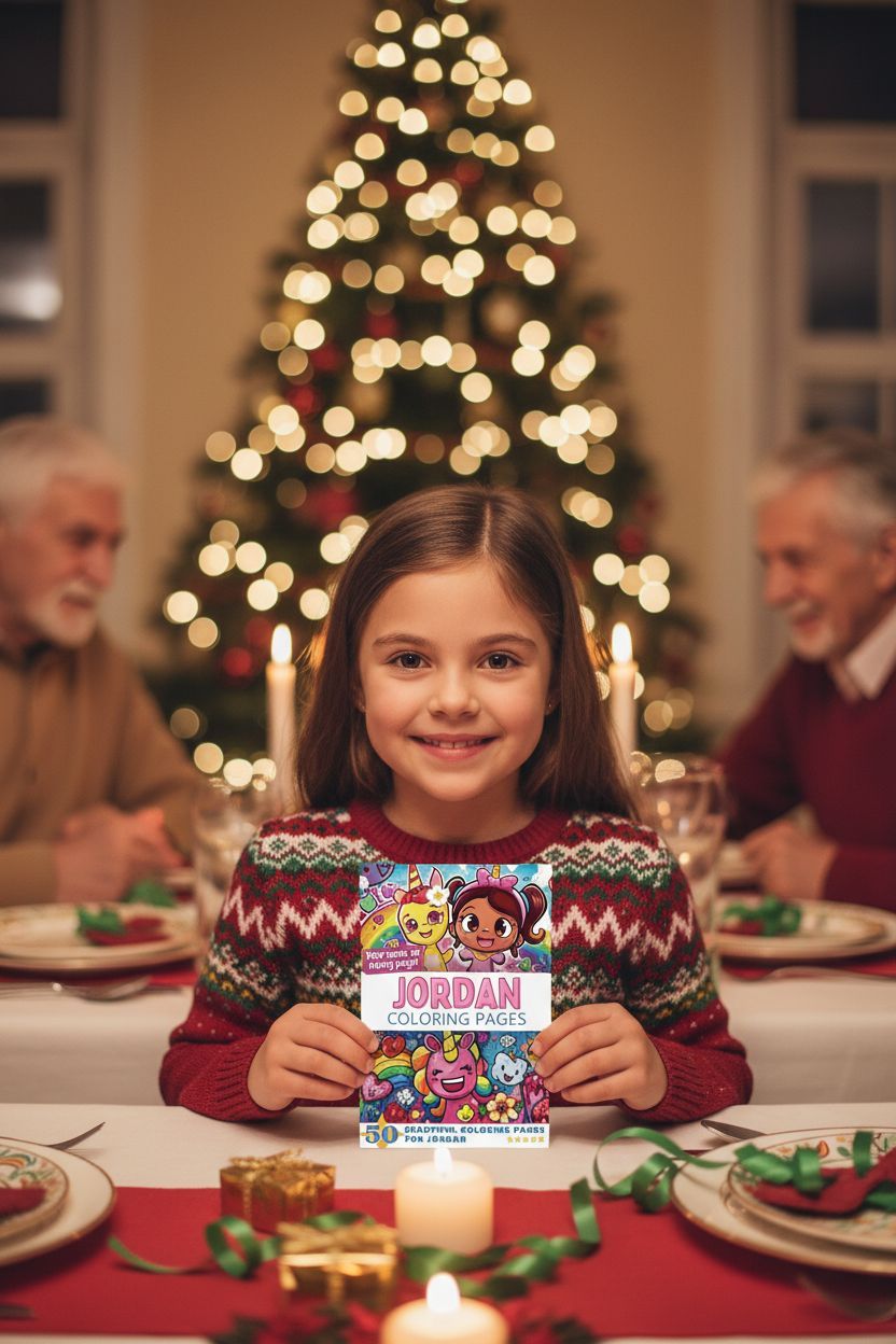 Jordan Christmas coloring pages gift