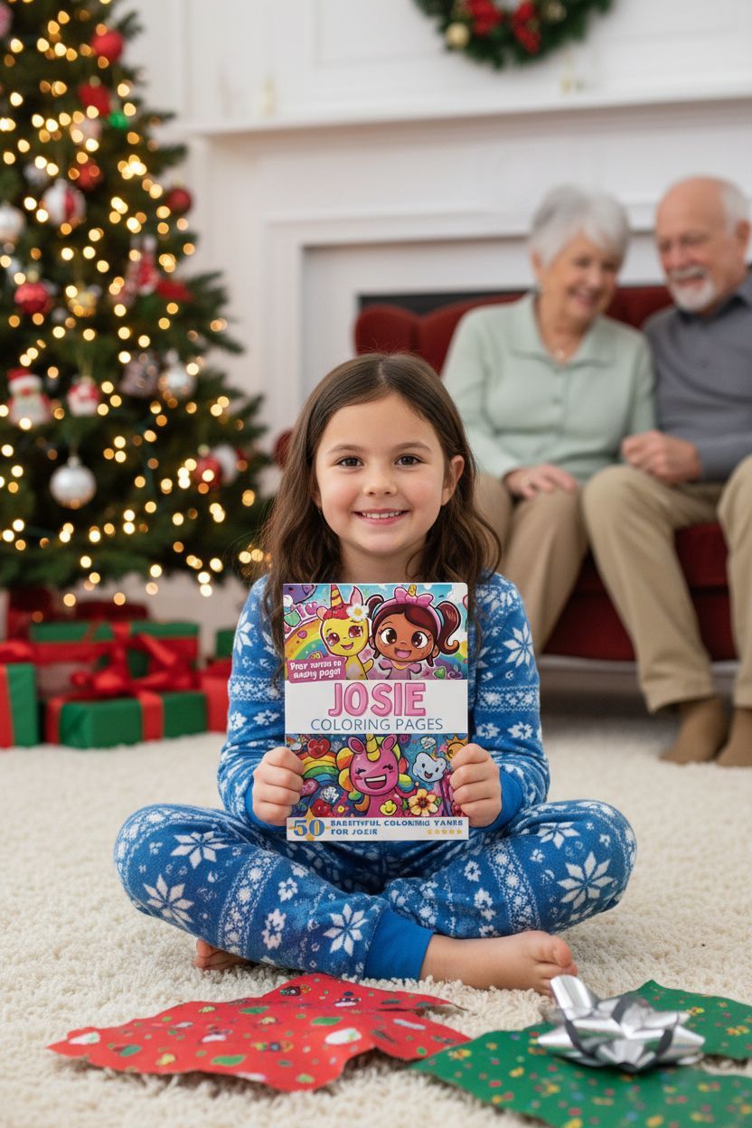 Josie Christmas coloring pages gift