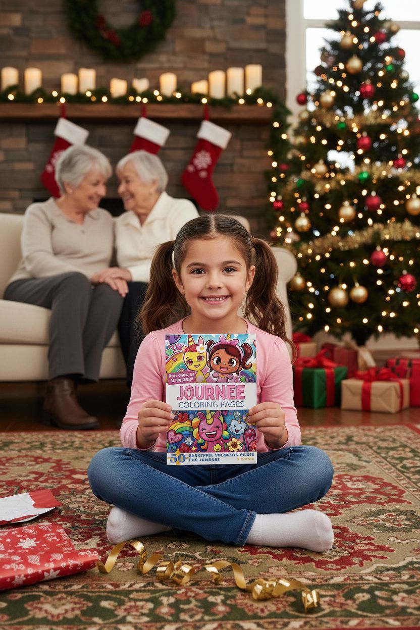 Journee Christmas coloring pages gift