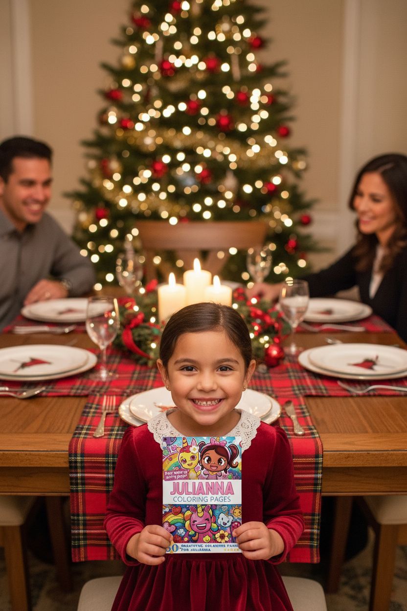 Julianna Christmas coloring pages gift