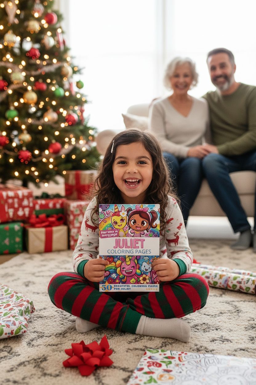 Juliet Christmas coloring pages gift