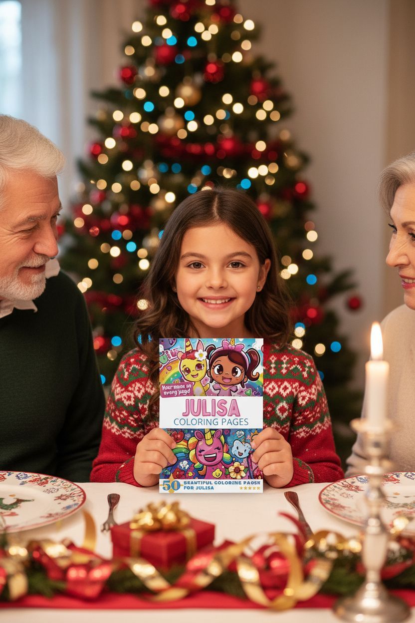 Julisa Christmas coloring pages gift