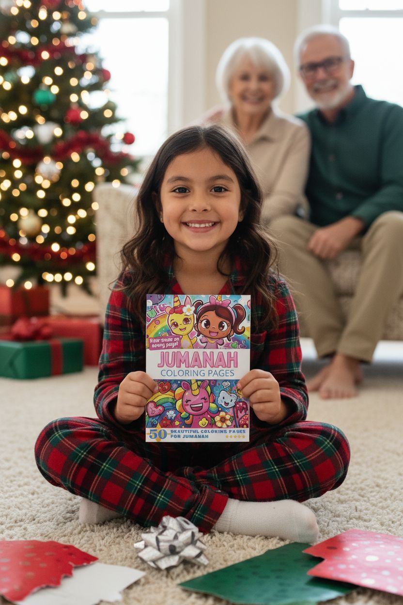 Jumanah Christmas coloring pages gift