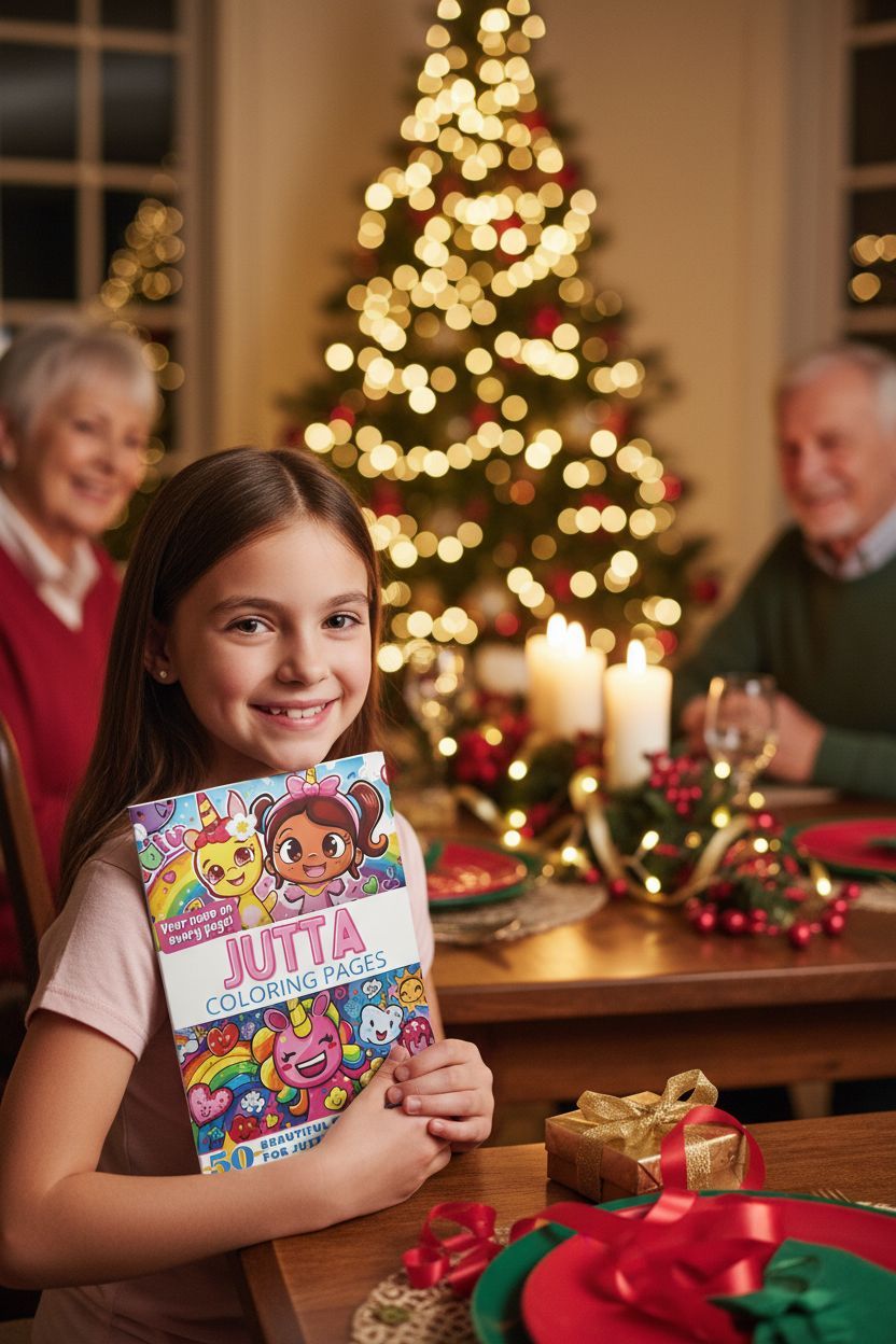 Jutta Christmas coloring pages gift