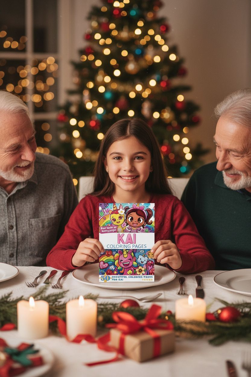 Kai Christmas coloring pages gift