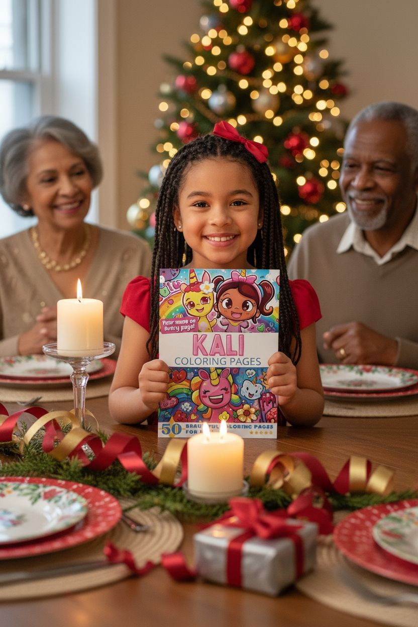 Kali Christmas coloring pages gift