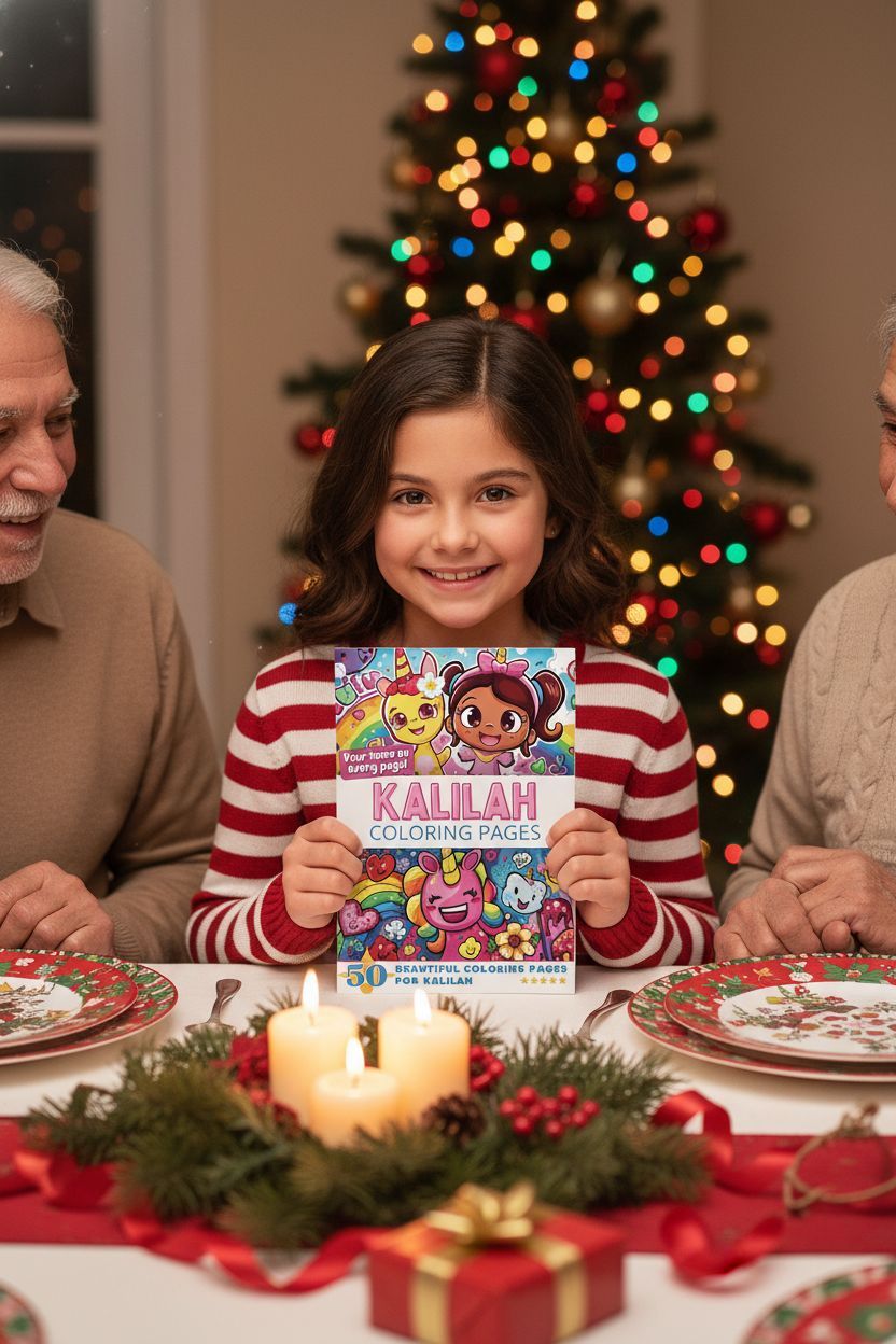 Kalilah Christmas coloring pages gift