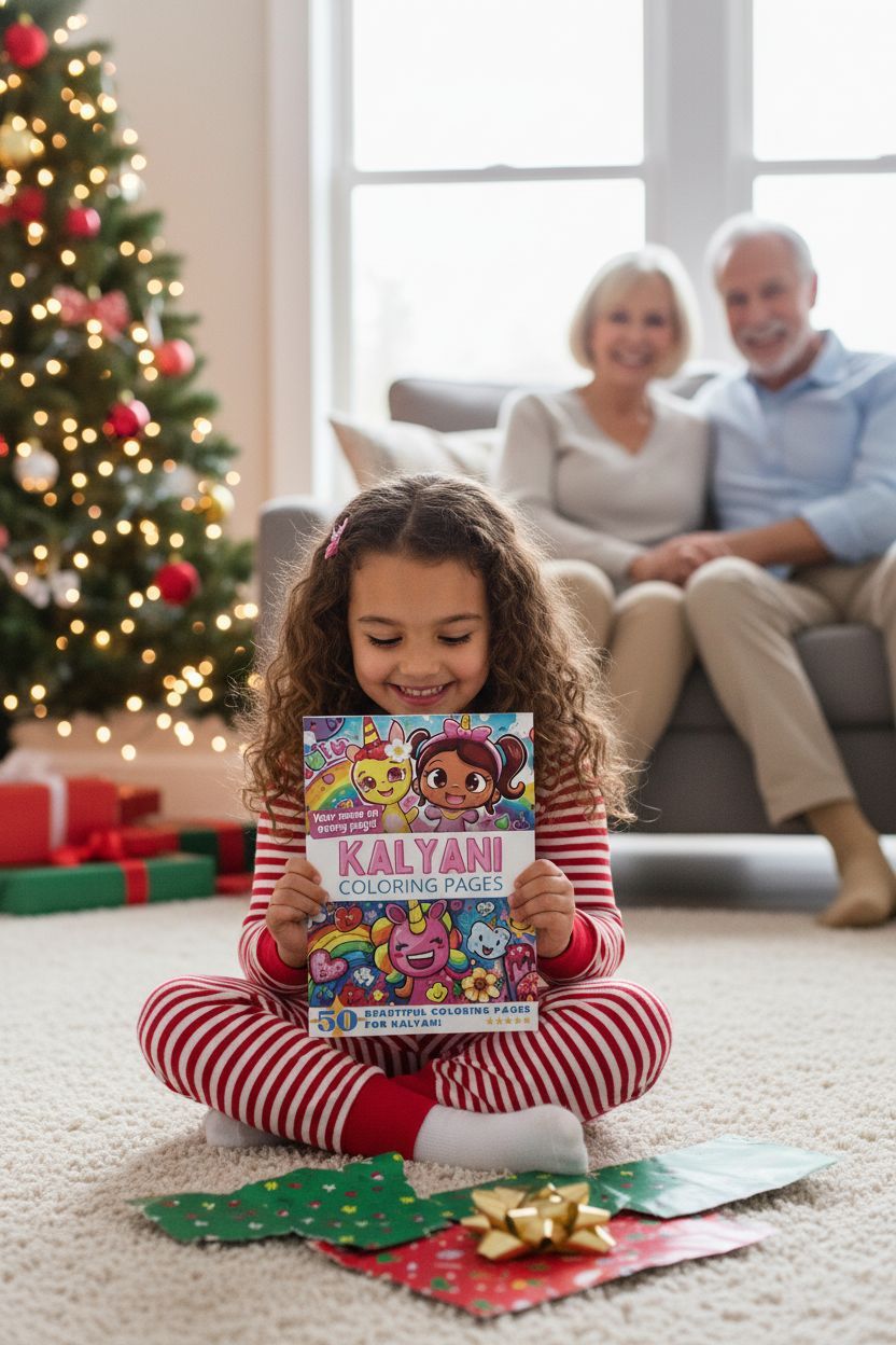 Kalyani Christmas coloring pages gift