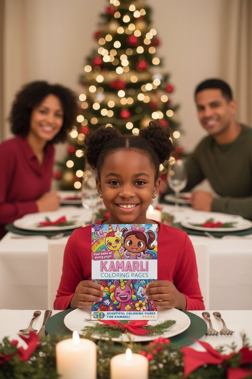 Kamarli Christmas coloring pages gift