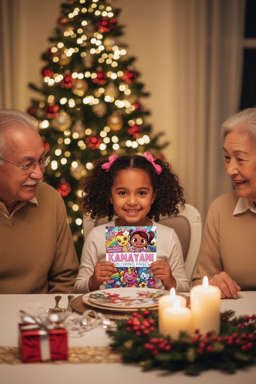 Kamayani Christmas coloring pages gift