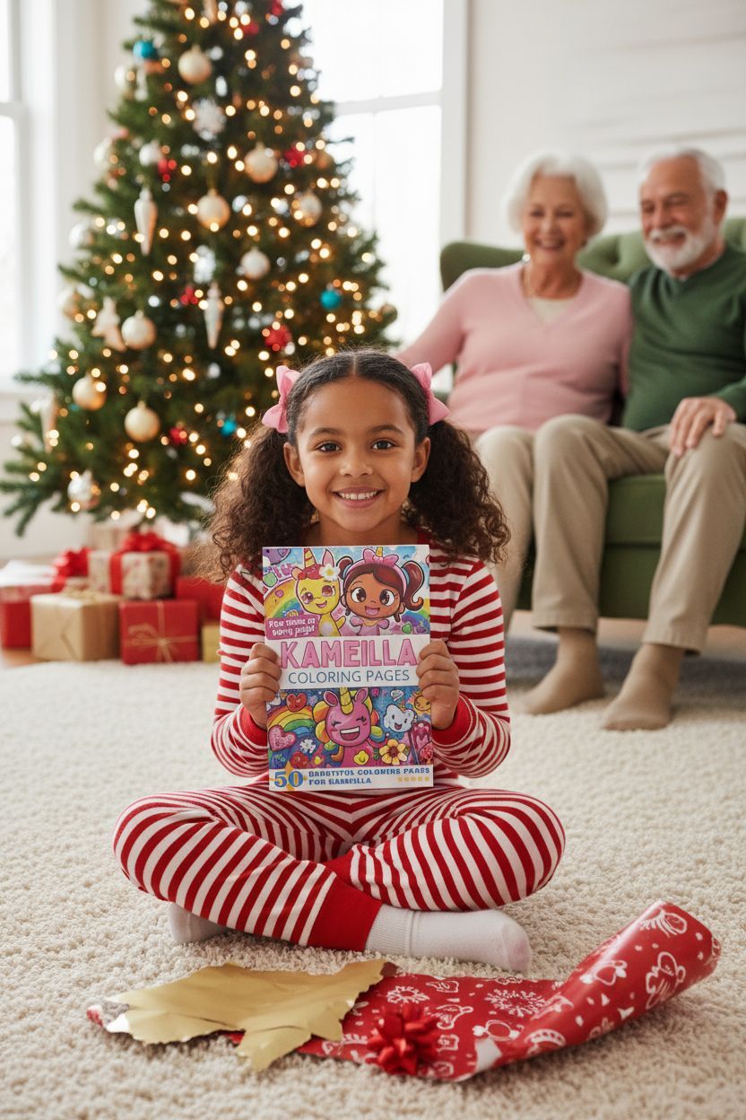 Kameilla Christmas coloring pages gift