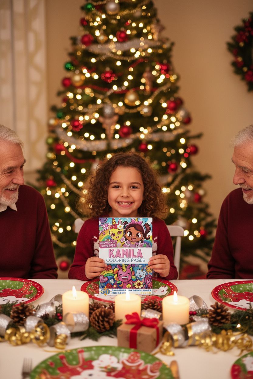 Kamila Christmas coloring pages gift